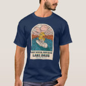 T-shirt Norris Lake Days Boat Waves Sun Rays personnalisab (Devant)