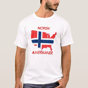 T-shirt Norsk Amerikaner (Américain norvégien)