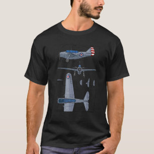 T-shirt North American O 47 2ÈME GUERRE MONDIALE Observati