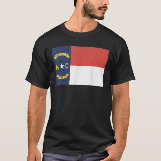 T-shirt North Carolina NC État Drapeau USA T Shirt