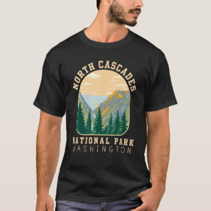 T-shirt North Cascades National Park Washington Retro Vint