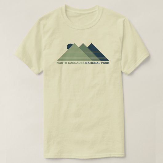 T-shirt North Cascades Parc national Mont Sun (Design devant)