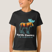 T-shirt North Conway New Hampshire Moose Mountains (Devant)