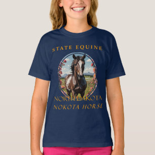 T-shirt North Dakota Territory Horse Le Nokota