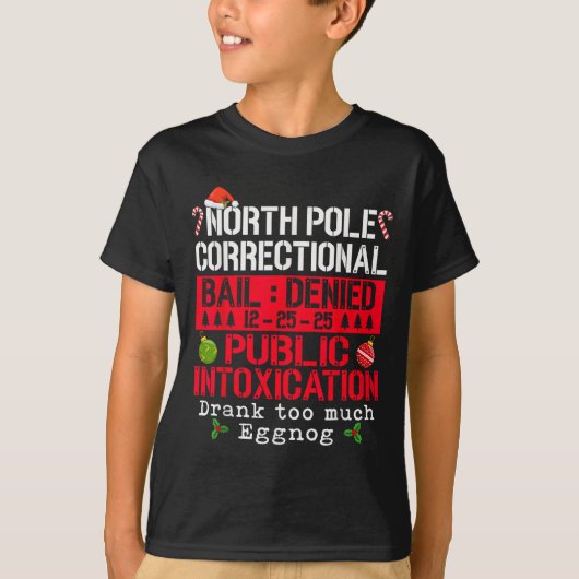 T-shirt North Le Correctional Public Intoxication Eggnog C (Devant)