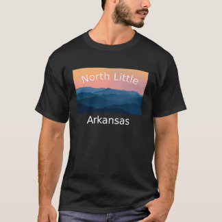 T-shirt North Little Rock Arkansas Mountain coucher de sol