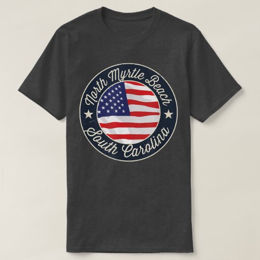 T-shirt North Myrtle Beach - Patriotic South Carolina Souv (Design devant)