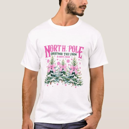 T-shirt North-pole Christmas Tree Always Fresh Coquette Bo (Devant)