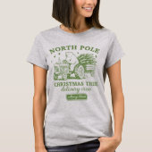 T-shirt North Pole Christmas Tree Delivery Crew Group (Devant)