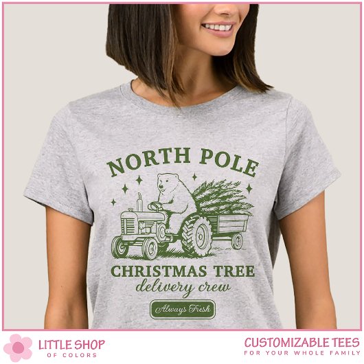 T-shirt North Pole Christmas Tree Delivery Crew Group