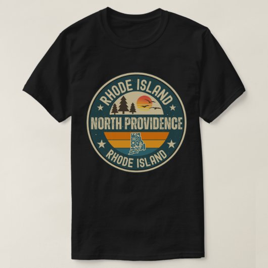 T-shirt North Providence, Rhode Island (Design devant)