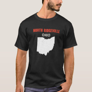 T-shirt NORTH RIDGEVILLE Ohio USA State America Travel Ohi