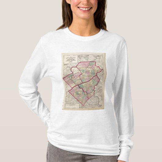 T-shirt Northampton, carbone, Monroe, comtés de Lehigh (Devant)