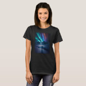 T-shirt Northern Lights - Couple Holding Hands Aurora Bore (Devant entier)