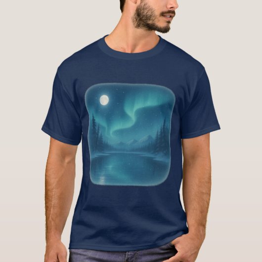 T-Shirt Northern Lights Scene (Voorkant)