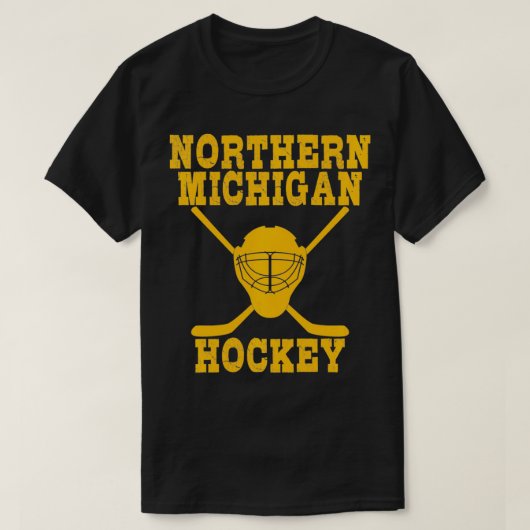 T-shirt Northern Michigan Hockey  (Design devant)