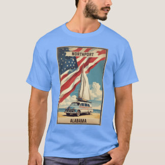T-shirt Northport Alabama USA Vintage Travel Tourism Overs