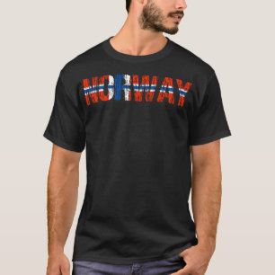 T-shirt Norvège Distressed Flag Norge