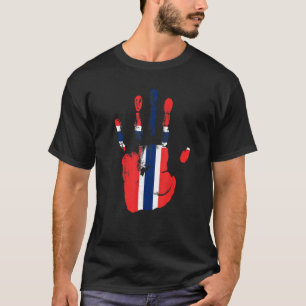 T-shirt Norvège Drapeau Hommes Femmes Enfants