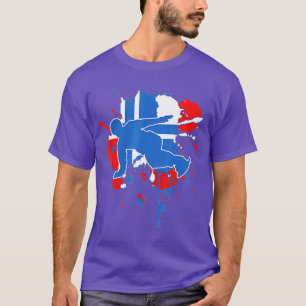 T-shirt Norvège Drapeau Snowboard Norvégien Snowboard (1