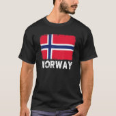 T-shirt Norvège - Drapeau Soutien Norvégien Femmes Hommes (Devant)