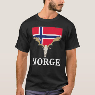 T-shirt Norvège Elk Drapeau Expédition Oslo Vacances 1
