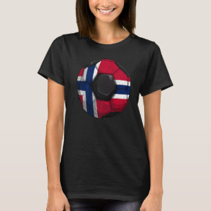 T-shirt Norvège Football Norvège Drapeau Norvégien Garçons