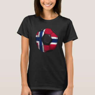 T-shirt Norvège Football Norvège Drapeau Norvégiens Garçon