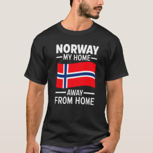 T-shirt Norvège Ma maison loin de chez moi Norvège