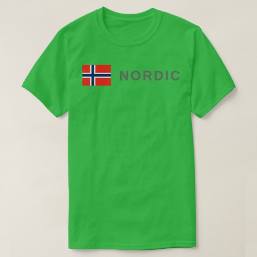 T-shirt Norvège nordique (Design devant)