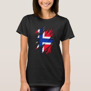T-shirt Norvège Noreg Drapeau norvégien Norvège