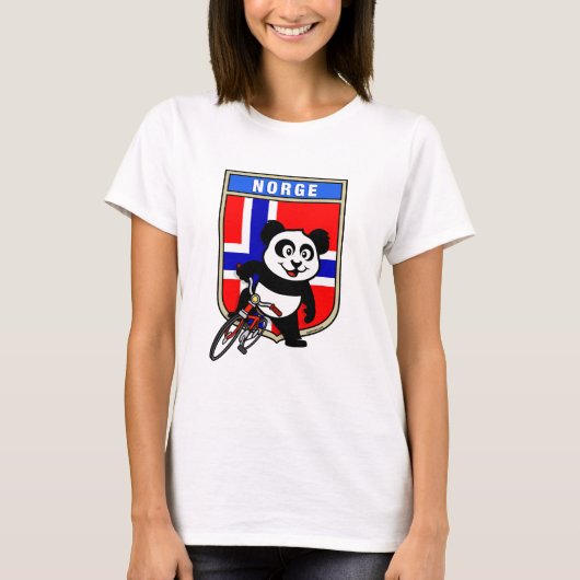 T-shirt Norvège Panda cyclable (Devant)