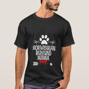 T-shirt Norvégien Buhund Mama pour la Fête des Mères Noël