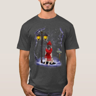 T-shirt Norvégien Elkhat Père Noël Neige Lumière de Noël