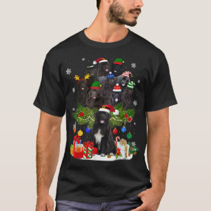 T-shirt Norvégien Elkhound Reindeer Christmas Chien Riding
