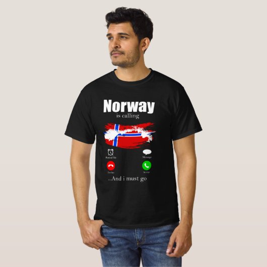 T-shirt Norway is calling (Devant entier)