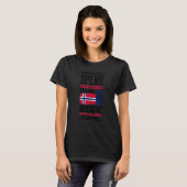 T-shirt Norway Norwegian Norway Flag  Quote (Devant entier)