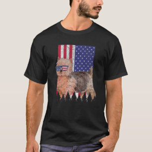 T-shirt Norwich Terrier Chien patriotique USA Pride Americ