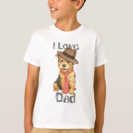 T-shirt Norwich Terrier Papa (Devant)