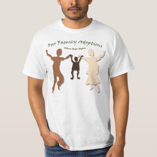 T-shirt Nos adoptions de famille (Devant)