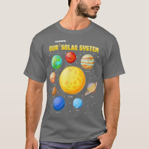 T-shirt Nos systèmes solaires fantastiques Planètes de sci