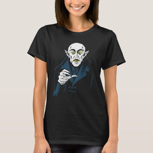 T-shirt Nosferatu Halloween Vampire Classic Horror Dracula (Devant)