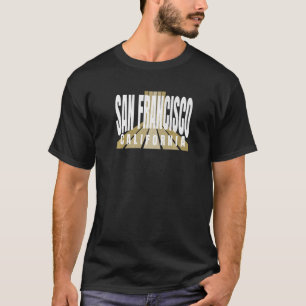 T-shirt Nostalgale San Francisco Retro Striped SF San Fran