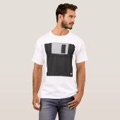 T-shirt Nostalgic 3½ inch Diskette Retro Floppy Disk (Devant entier)