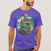 T-shirt Nostalgic Gaming Delight Relive Pielated Adventu f (Devant)
