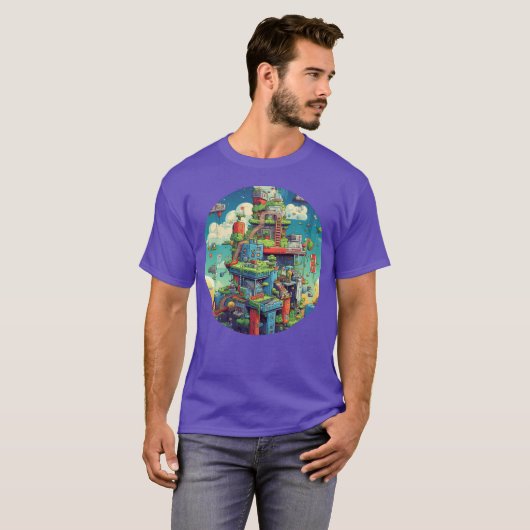 T-shirt Nostalgic Gaming Delight Relive Pielated Adventu f (Devant entier)