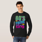 T-shirt Nostalgique de Throwback Disco Disco du Prom King (Devant entier)