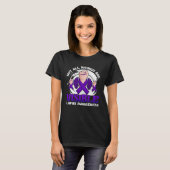T-shirt Not All Wounds Are Visible Lupus Warrior Purple Ri (Devant entier)