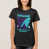 T-shirt Not All Wounds Are Visible Suicide Awareness (Devant)