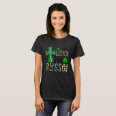 T-shirt Not Lucky Just Blessed, St Patrick's Day Christian (Devant entier)